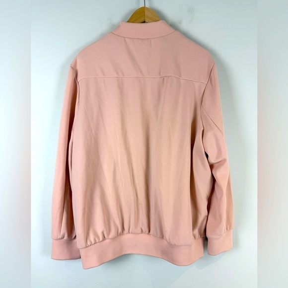 SAVE THE DUCK Refy Light Puffer Bomber jacket Pink Size 2X - Picture 2 of 14